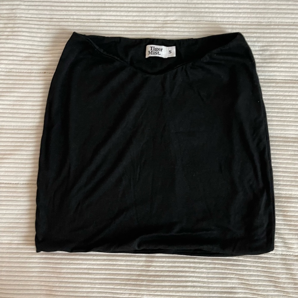 Tiger most black mini skirt, size small